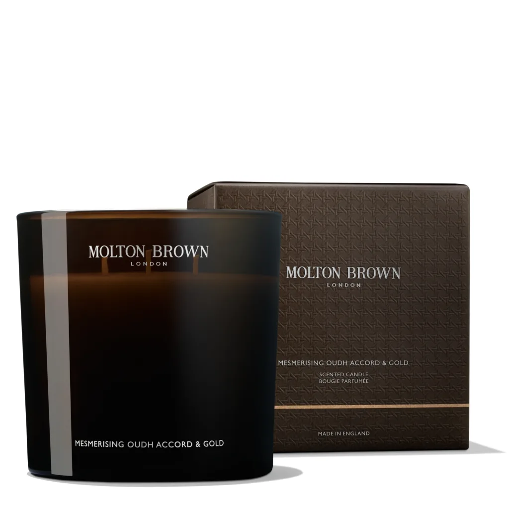 Molton Brown Mesmerising Oudh Accord & Gold Luxury Scented Candle (triple wick)