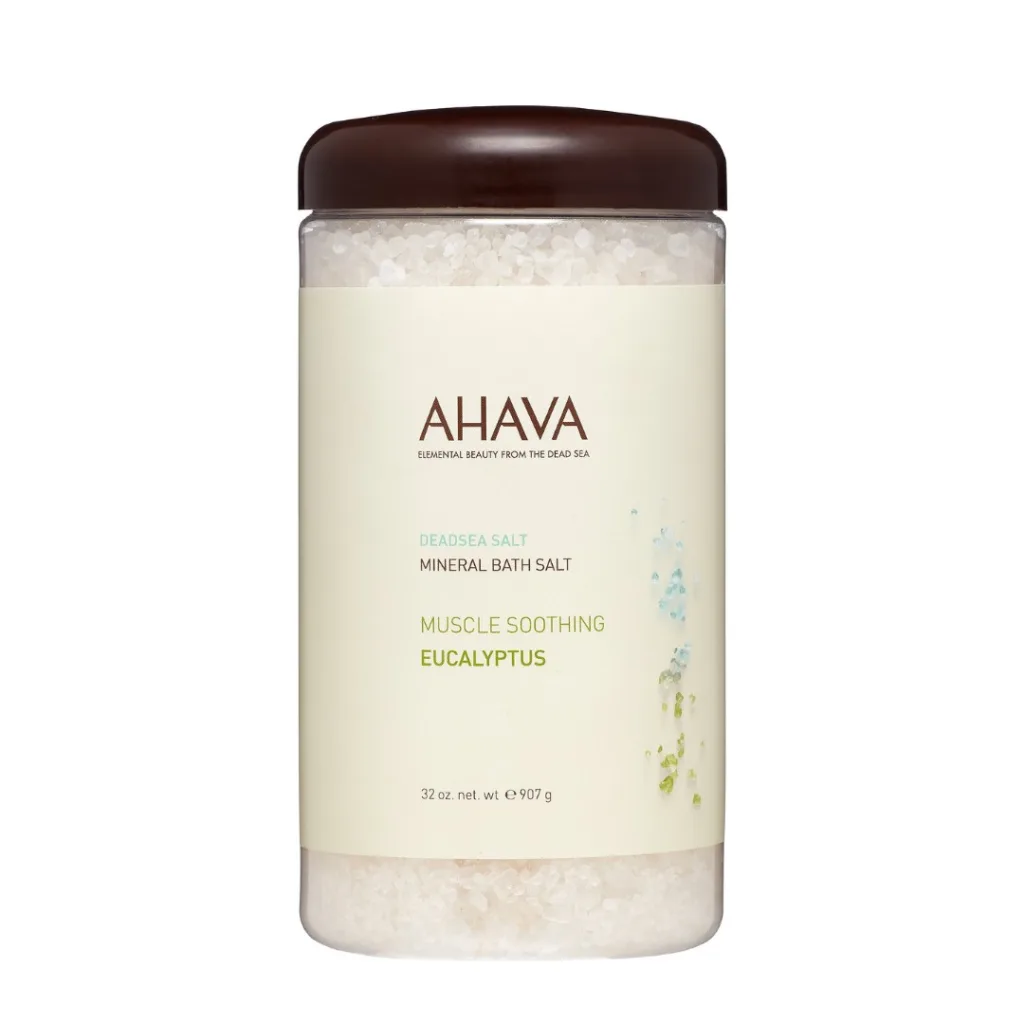 AHAVA Natural Dead Sea Mineral Bath Salt Muscle Soothing Eucalyptus