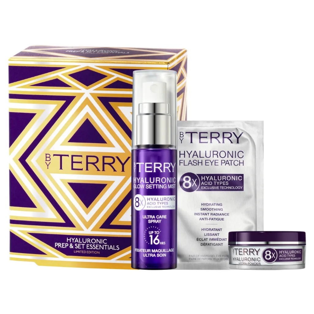 BY TERRY Hyaluronic Prep & Set Essentials (hydrapowder+setting spray+øyemaske)
