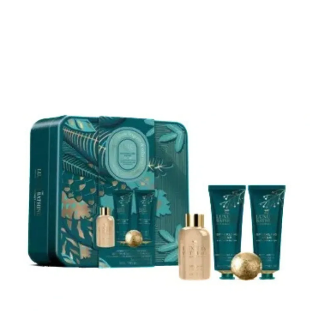 Grace Cole Sparkling Relax & Unwind Gavesett (håndkrem+bodylotion+dusjsåpe+badebombe)
