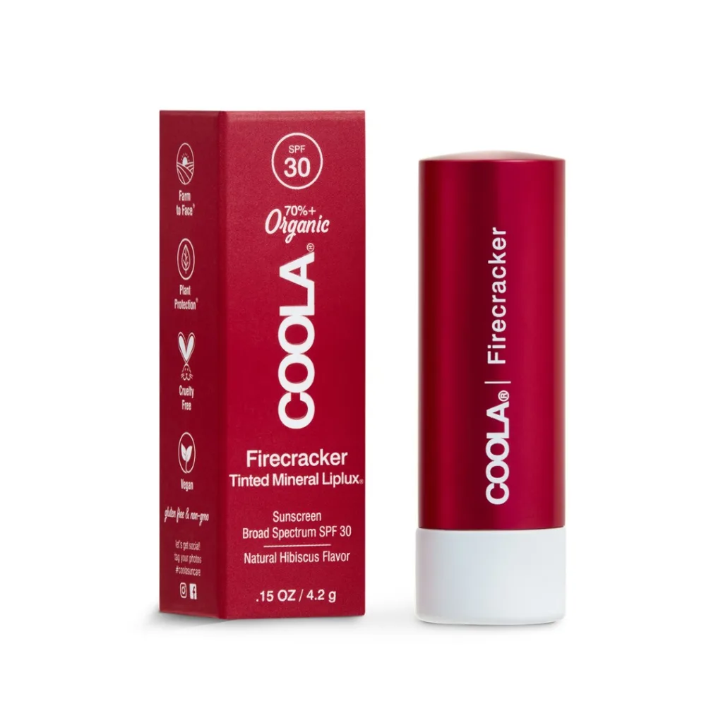 COOLA Mineral Liplux Tinted Lipbalm SPF30, Firecracker