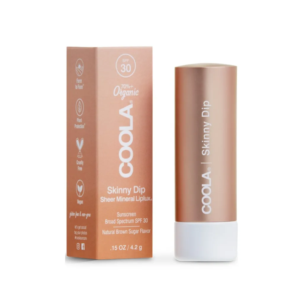 COOLA Mineral Liplux Tinted Lipbalm SPF30, Skinny Dip