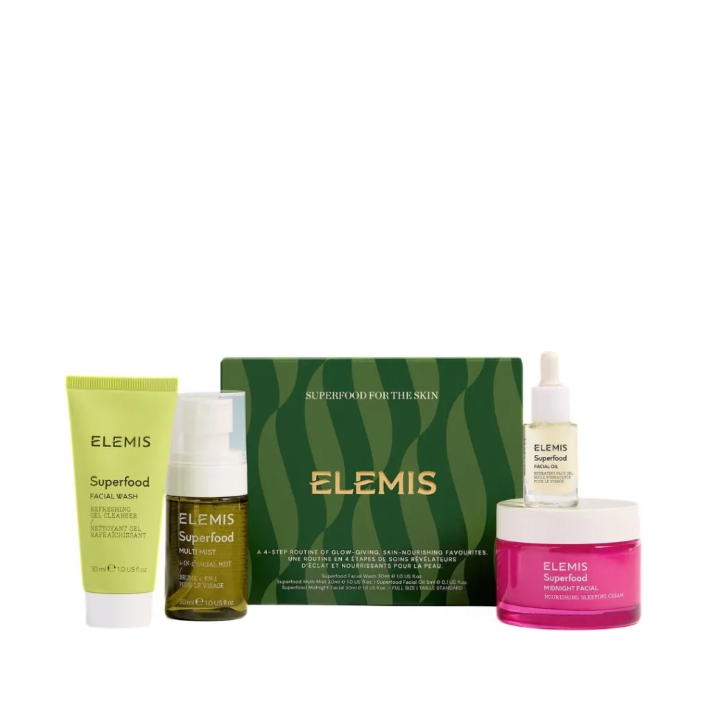 Elemis Superfood For The Skin (rens+mist+ansiktsolje+nattkrem)